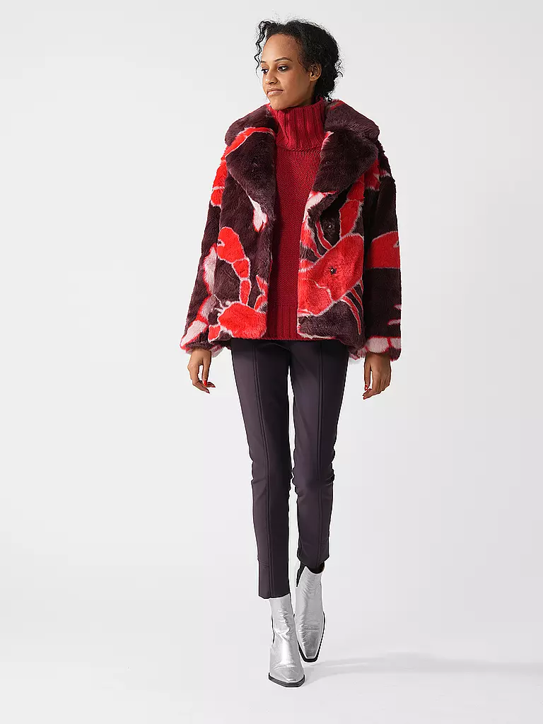 JAKKE | Jacke in Felloptik RITA  | rot