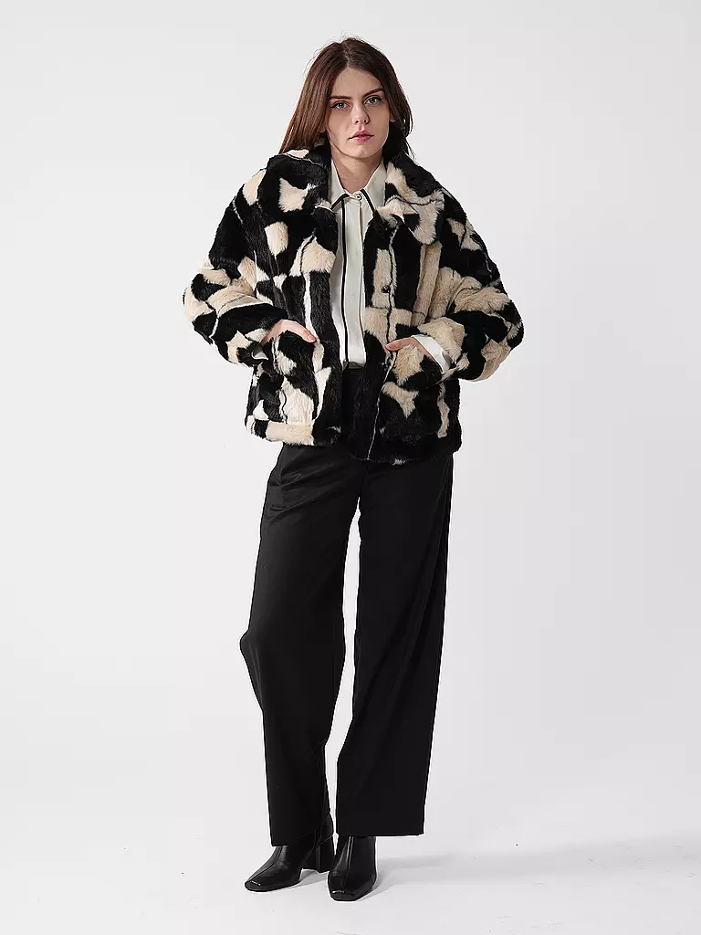 JAKKE | Jacke in Felloptik TRACI  | creme