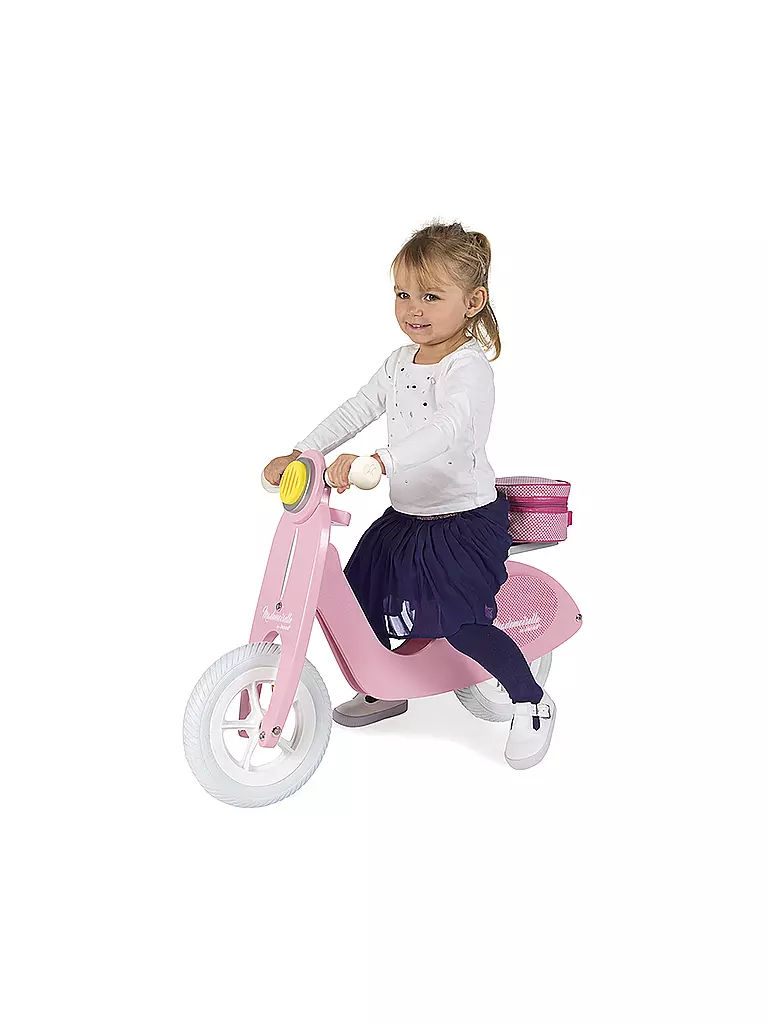 JANOD | Laufrad Holz gross Scooter Mademoiselle | rosa