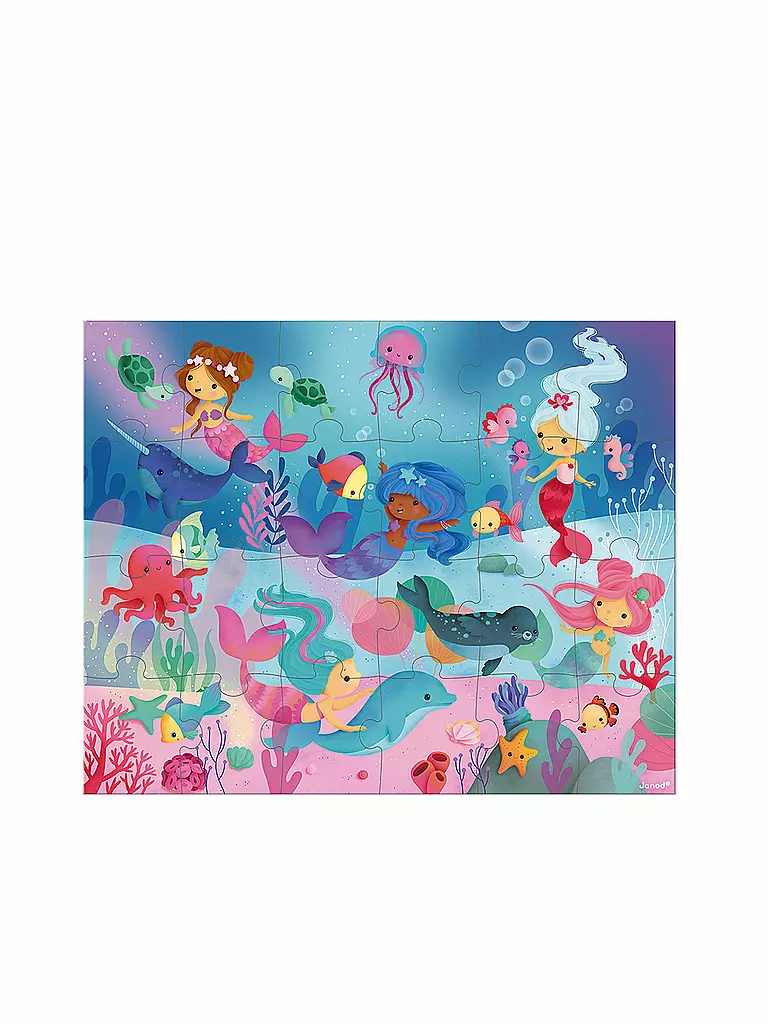 JANOD | Puzzlekoffer Meerjungfrauen 24 Teile | keine Farbe
