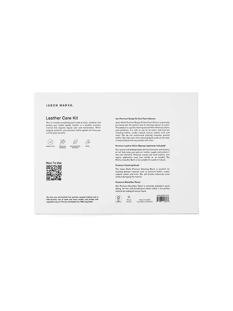 JASON MARKK | Lederpflegeset - Leather Care Kit | weiss