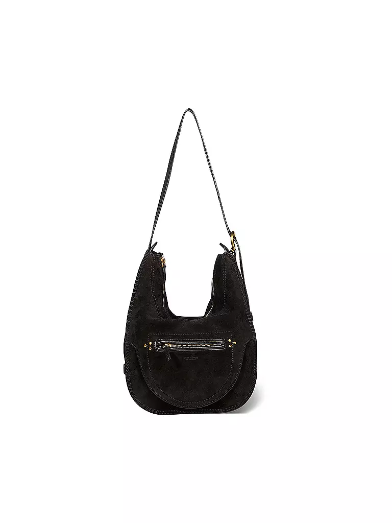 JEROME DREYFUSS | Ledertasche - Hobo Bag DINO | schwarz