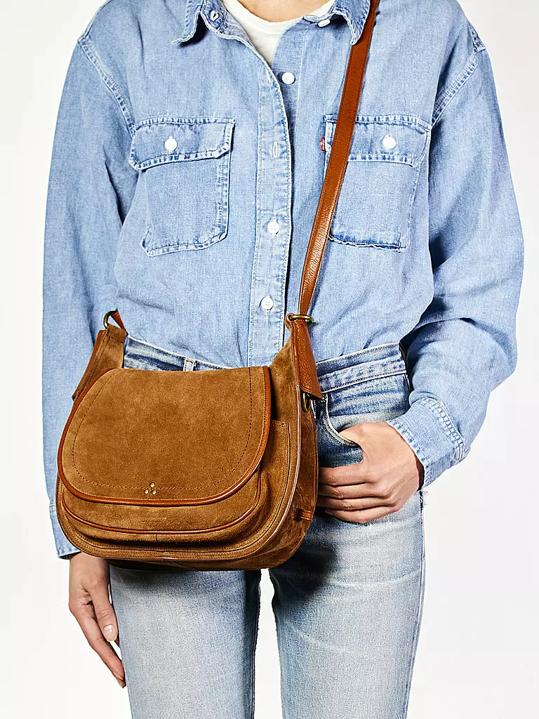 JEROME DREYFUSS | Ledertasche - Hobo Bag PHILIPPE | braun