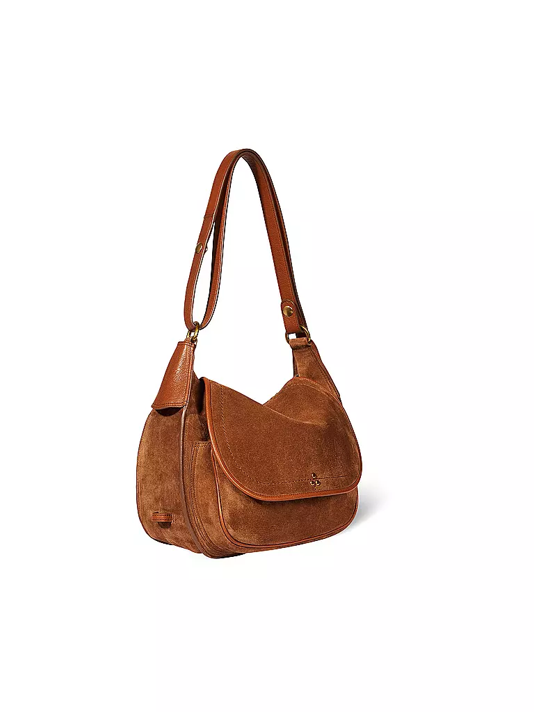 JEROME DREYFUSS | Ledertasche - Hobo Bag PHILIPPE | braun