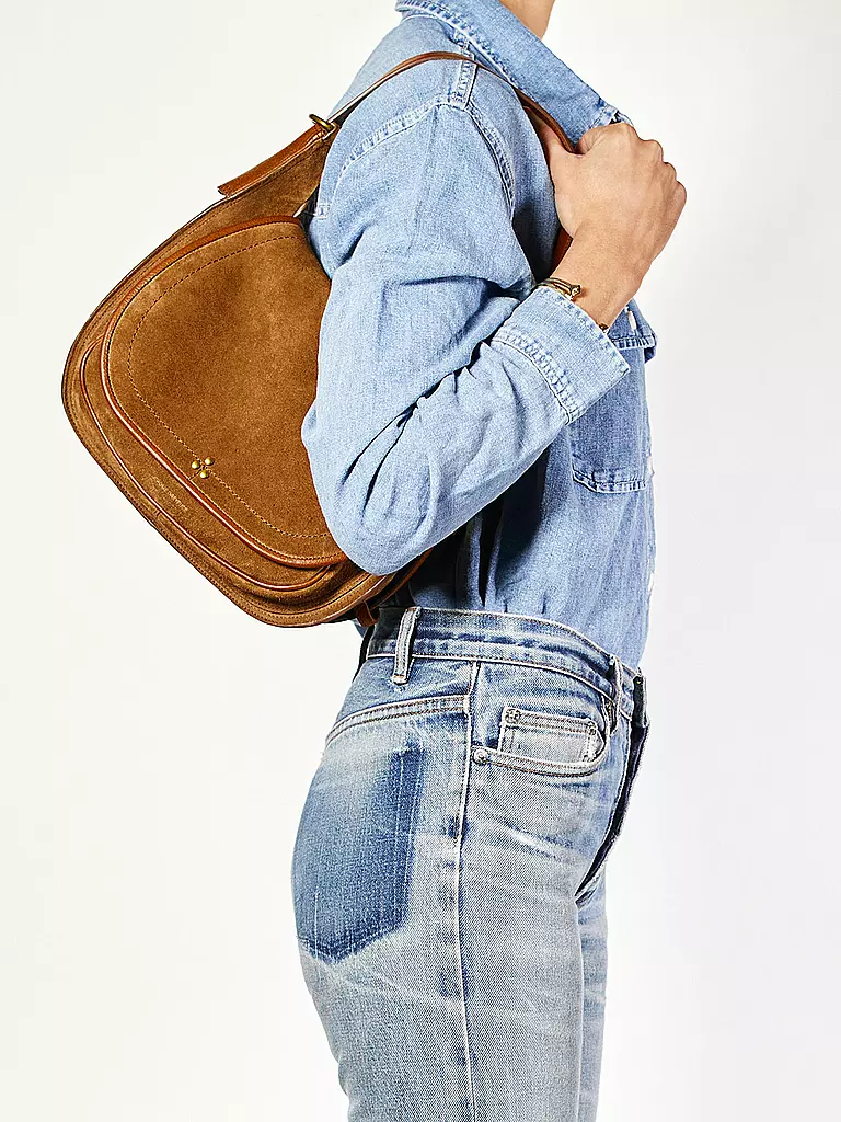 JEROME DREYFUSS | Ledertasche - Hobo Bag PHILIPPE | braun