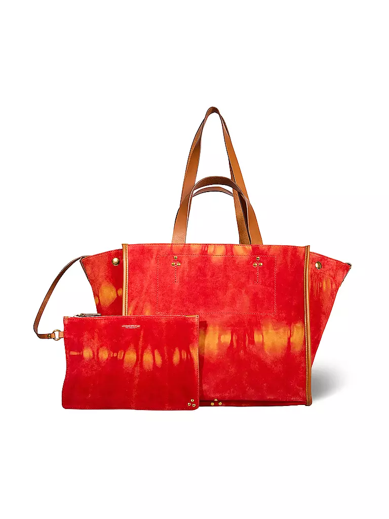 JEROME DREYFUSS | Ledertasche - Shopper LEON Medium | orange