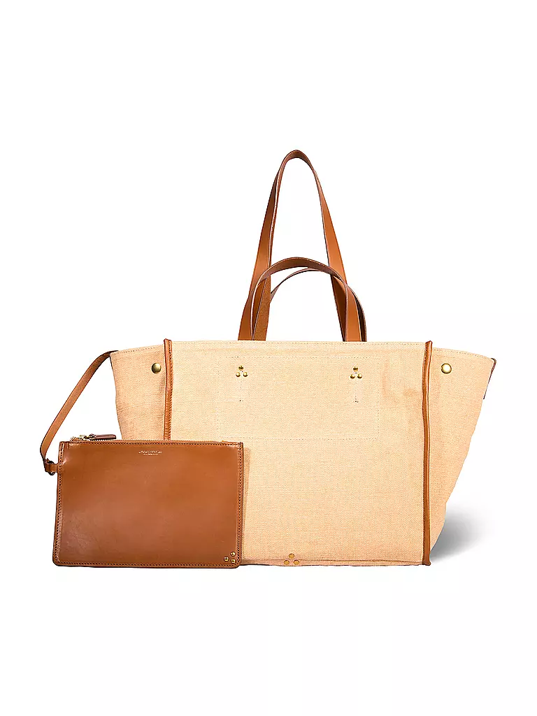 JEROME DREYFUSS | Ledertasche - Shopper LEON Medium | beige