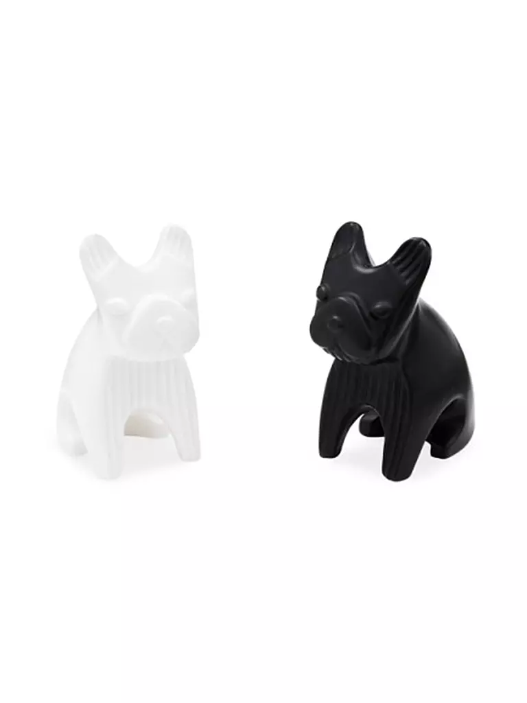 JONATHAN ADLER | Salz- und Pfefferstreuer FRENCH BULLDOG 7cm Black / White | schwarz