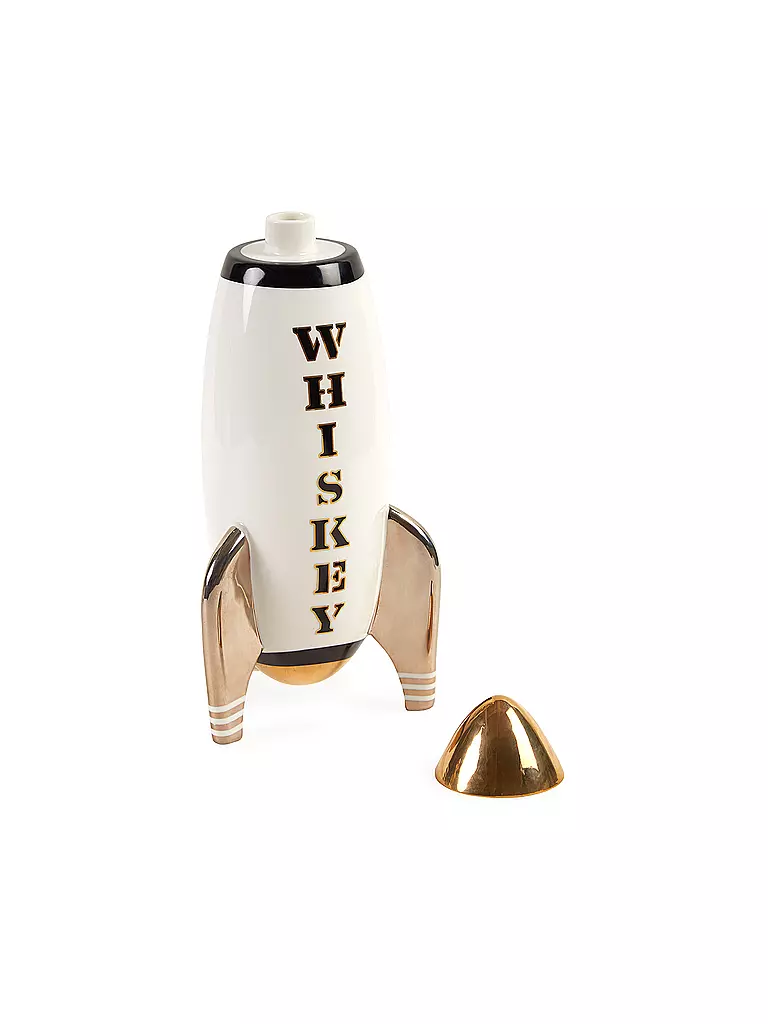 JONATHAN ADLER | Whiskey Karaffe ROCKET 1250ml White | weiss