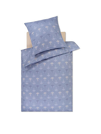 JOOP | Satin-Bettwäsche CORNFLOWER CHARM 70x90 / 140x200cm Ocean 