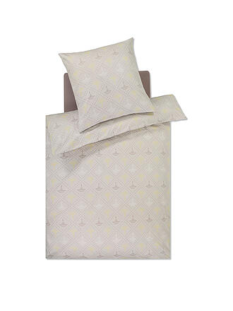 JOOP | Satin-Bettwäsche CORNFLOWER CHARM 70x90 / 140x200cm Vanilla