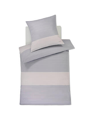JOOP | Satin Bettwäsche SPLIT 70x90cm / 140x200cm Stone