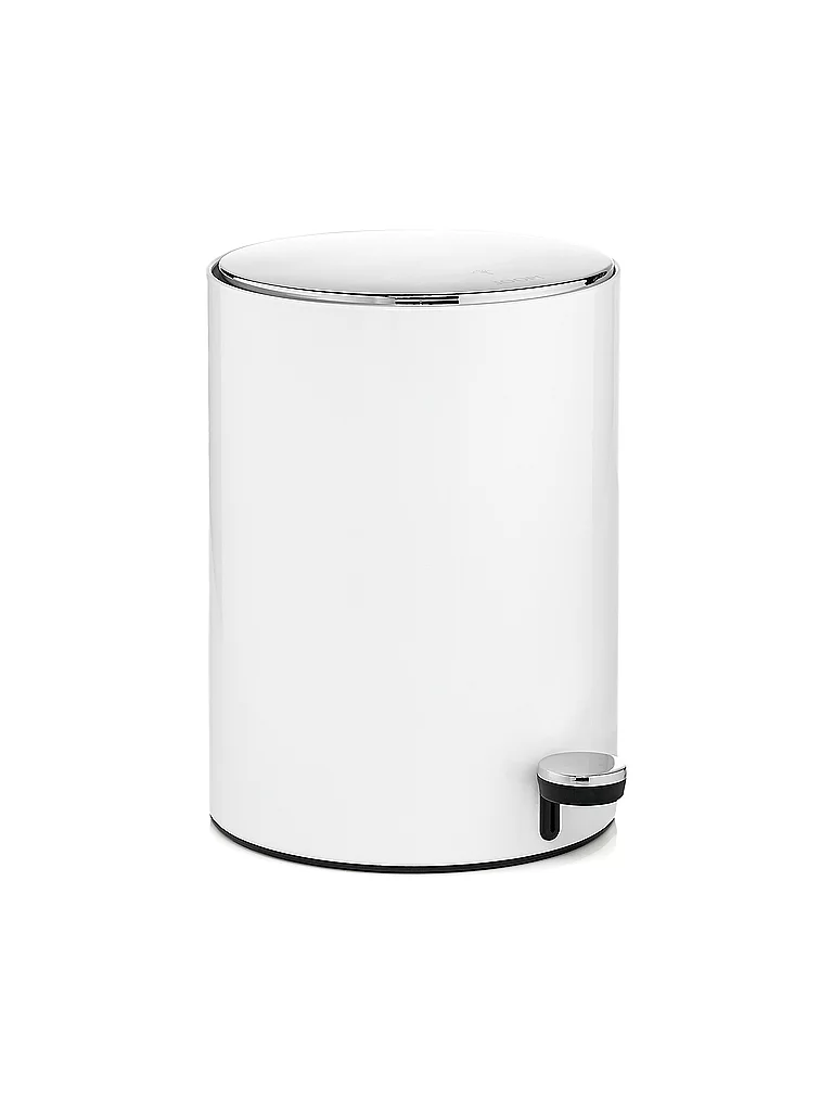 JOOP Cubo de basura con pedal Chromeline de 32 cm blanco