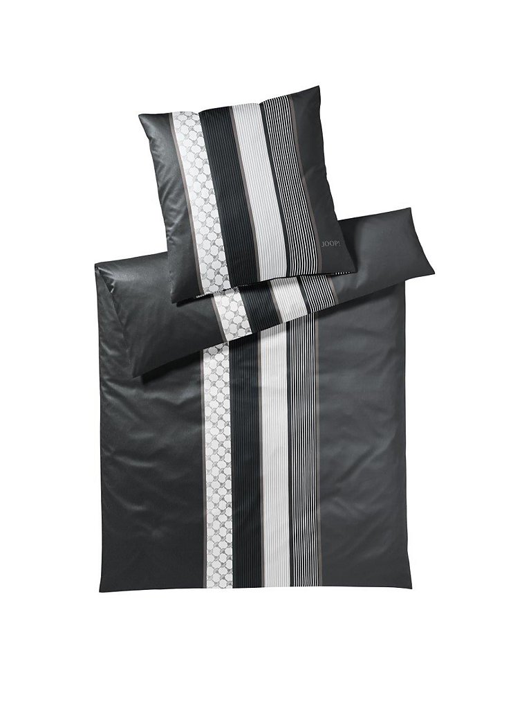 JOOP Parure de lit en satin Cornflower Stripes 70x90cm/140x220cm noir