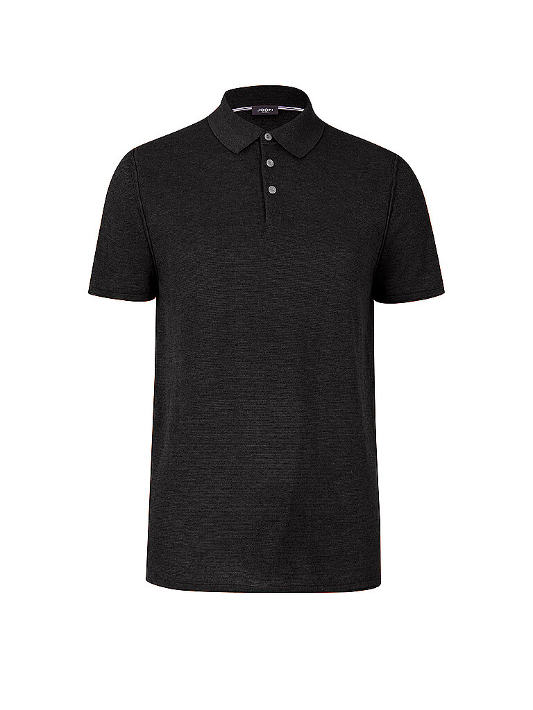 JOOP Leinen Poloshirt schwarz | XL