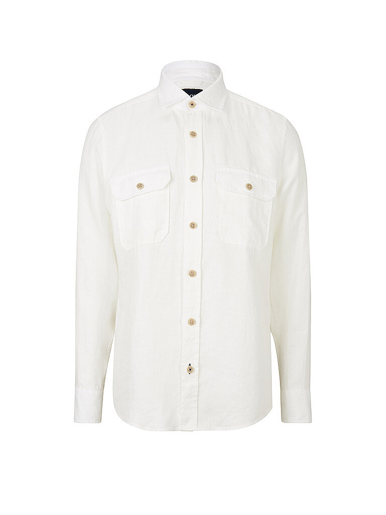 JOOP Leinen Overshirt Huug weiß | M
