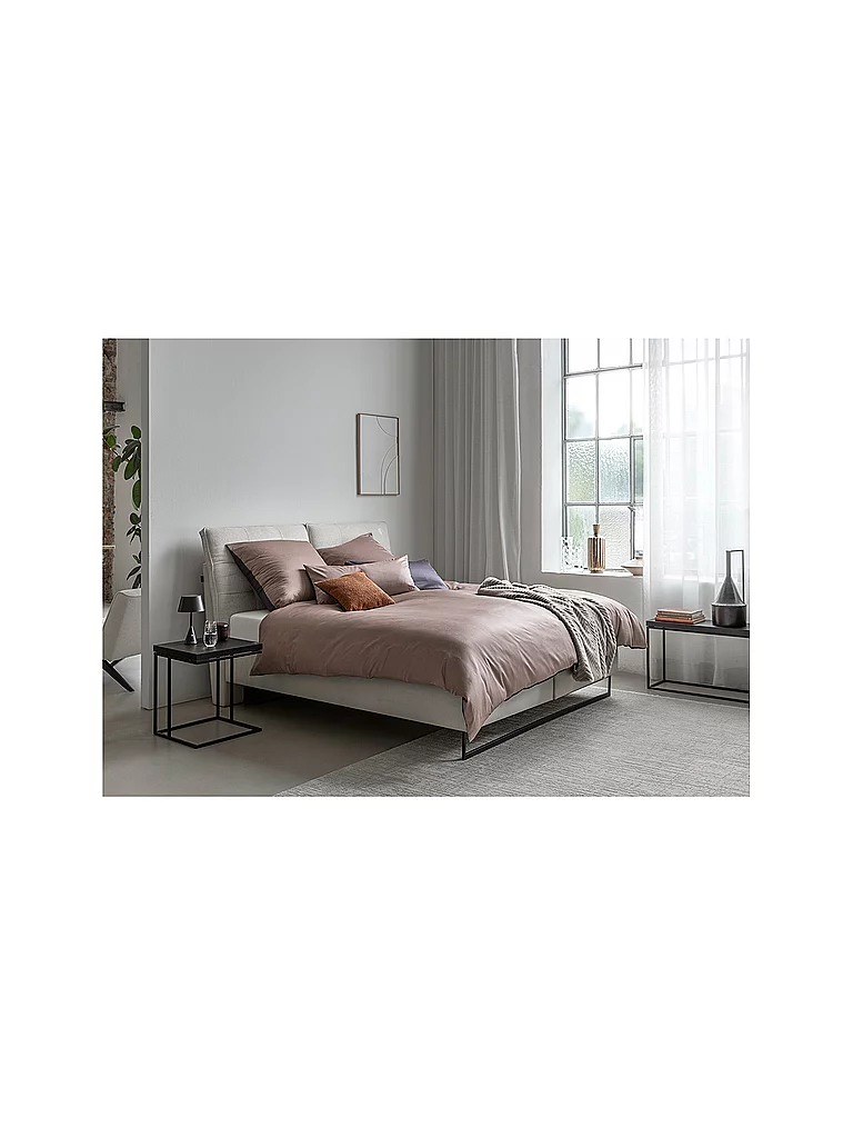 JOOP Linge de lit en satin 70x90cm/140x200cm MICRO PATTERN Rose/Gris rose