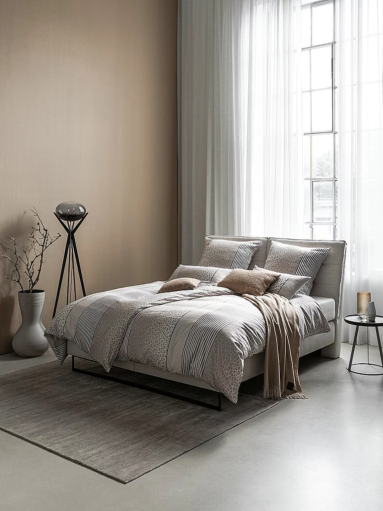 JOOP Ropa de cama de satén LEO 70x90cm / 140x220cm Arena beige