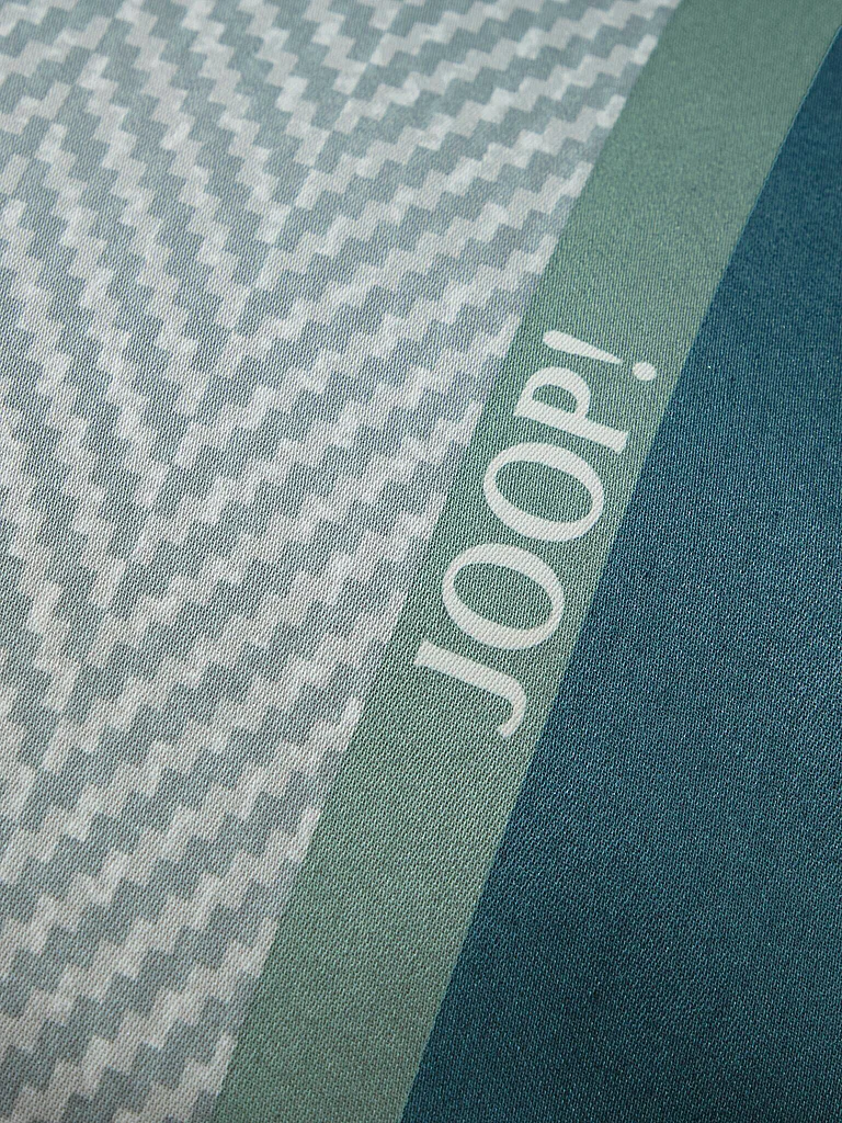 JOOP Ropa de cama de satén HERRINGBONE STRIPES 70x90cm/140x200cm Esmeralda verde oscuro