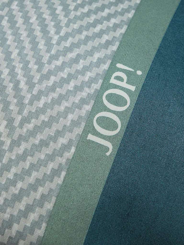 JOOP Parure de lit en satin HERRINGBONE STRIPES 70x90cm/140x220cm Émeraude vert foncé