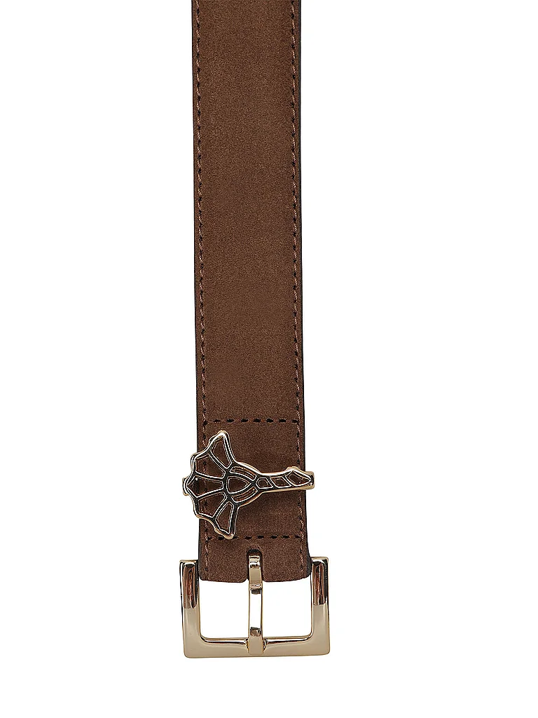 JOOP Ceinture en cuir marron | 80