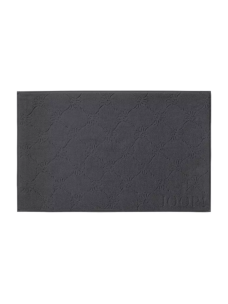 JOOP | Badematte "Cornflower Uni" 50x80cm (Anthrazit) | grau