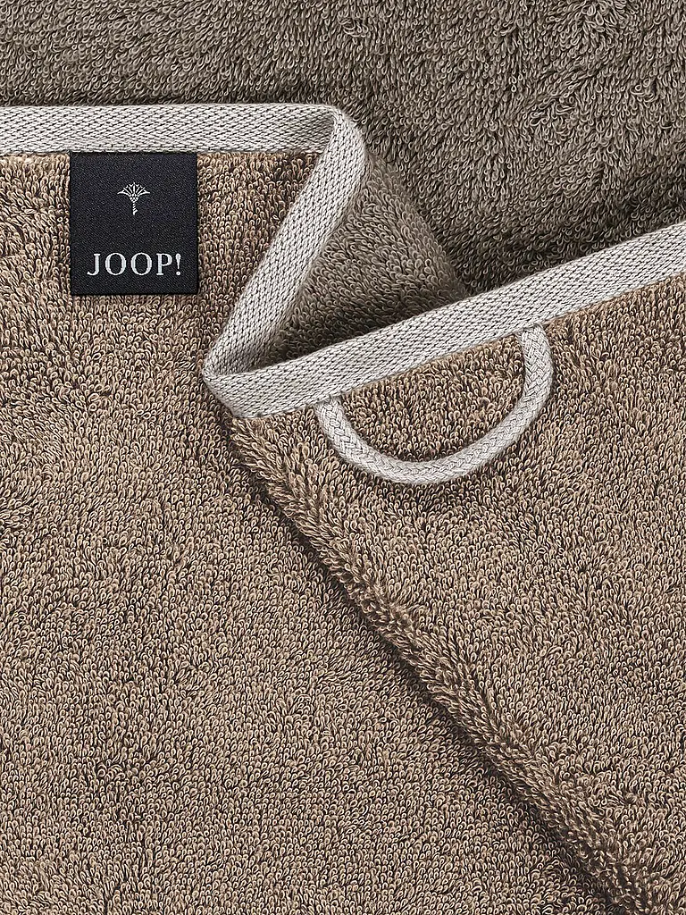JOOP | Duschtuch 80x150cm CONTOUR DOUBLFACE Taupe | Camel