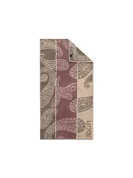 JOOP | Duschtuch  80x150cm CONTOUR PAISLY Taupe | Beere