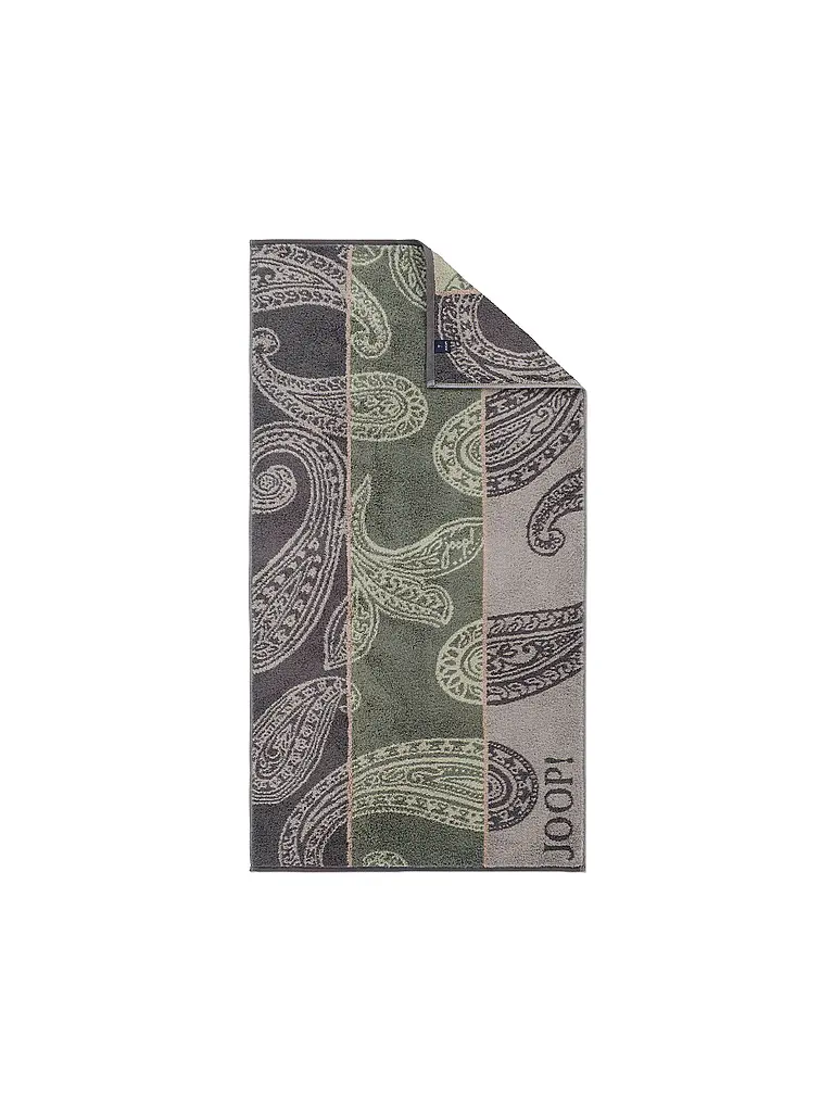 JOOP | Duschtuch 80x150cm CONTOUR PAISLY Oliv | Dunkelgrün