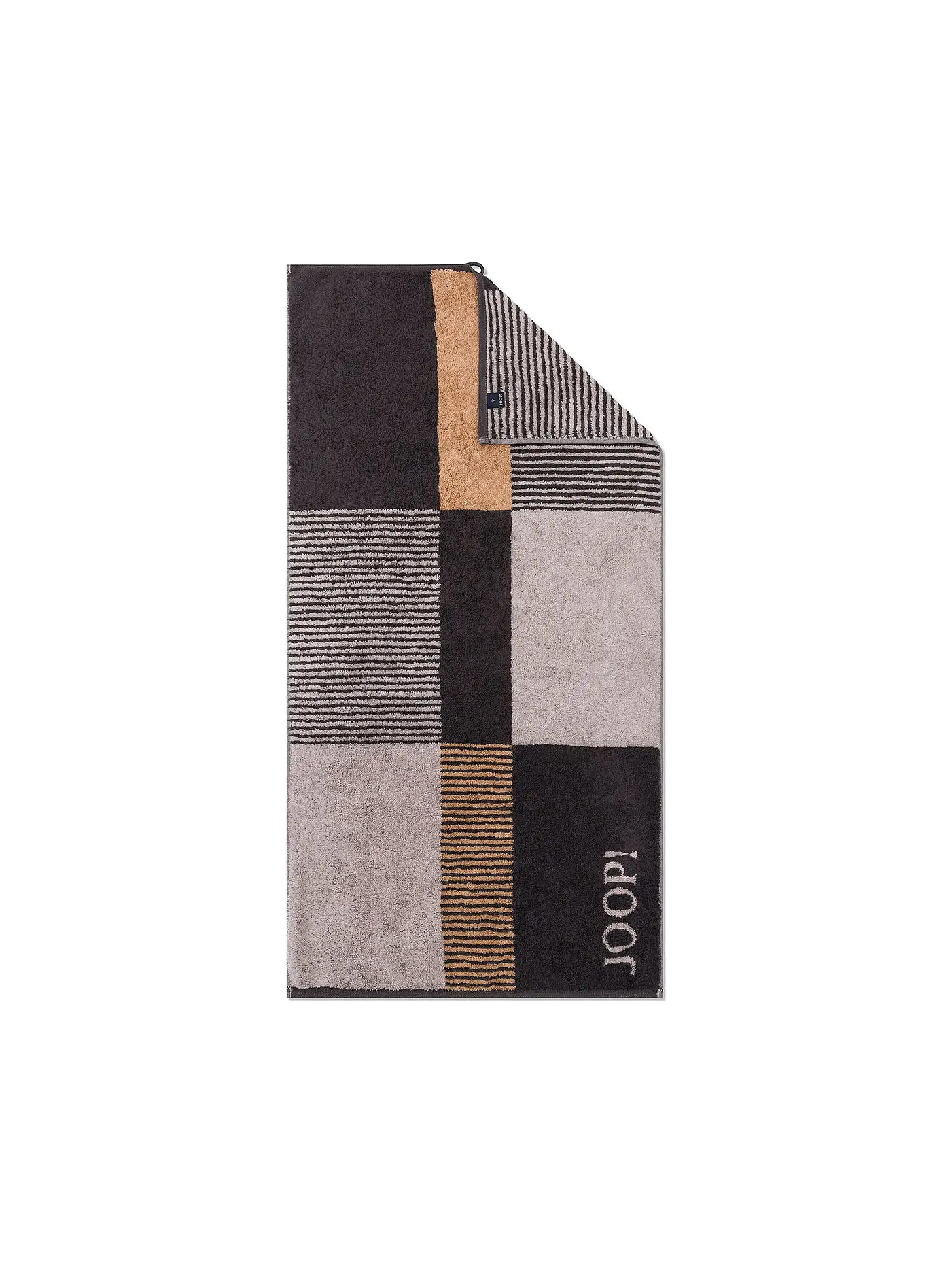 JOOP | Duschtuch 80x150cm DIVIDED SQUARES  Natur | grau