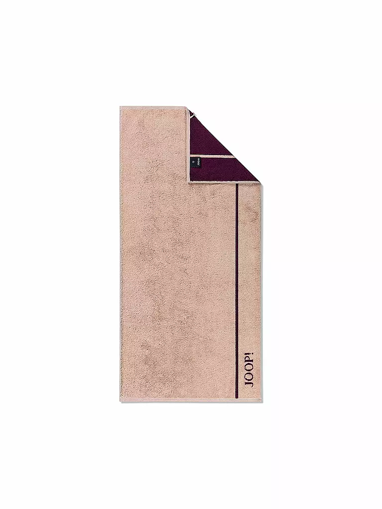 JOOP | Duschtuch Lines Doubleface 80x150cm Blush/Rose | rosa