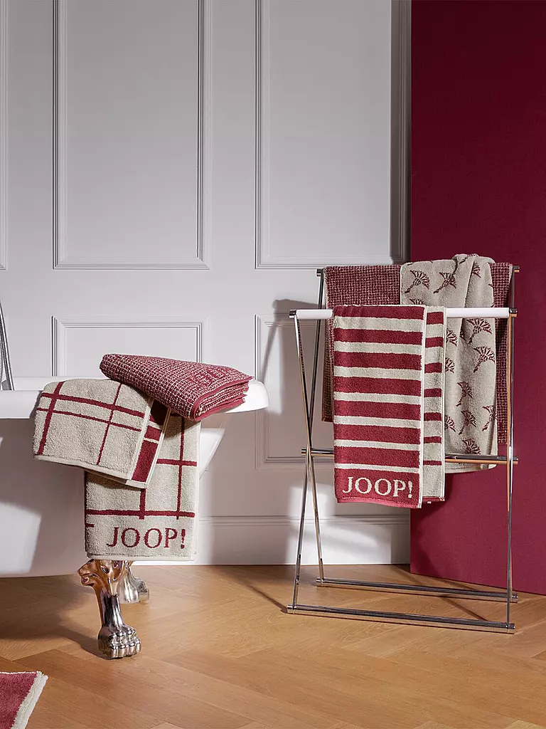 JOOP | Duschtuch SELECT ALLOVER 80x150cm Rouge | dunkelrot