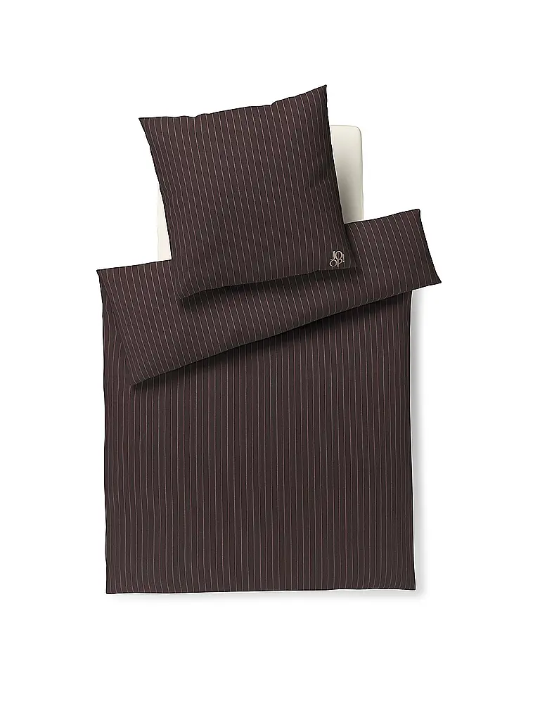 JOOP | Flanell Bettwäsche 70x90cm/140x200cm SOFT STRIPES Anthrazit | grau