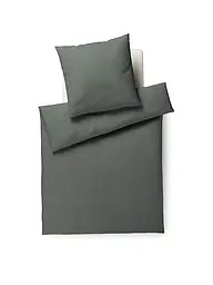JOOP | Flanell Bettwäsche SOFT 70x90cm/140x200cm Anthrazit | Hellgrün