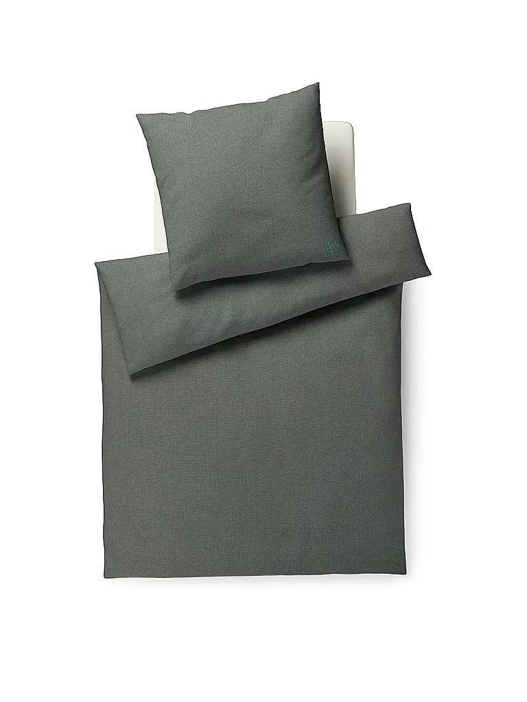 JOOP | Flanell Bettwäsche SOFT 70x90cm/140x200cm Jade | hellgrün