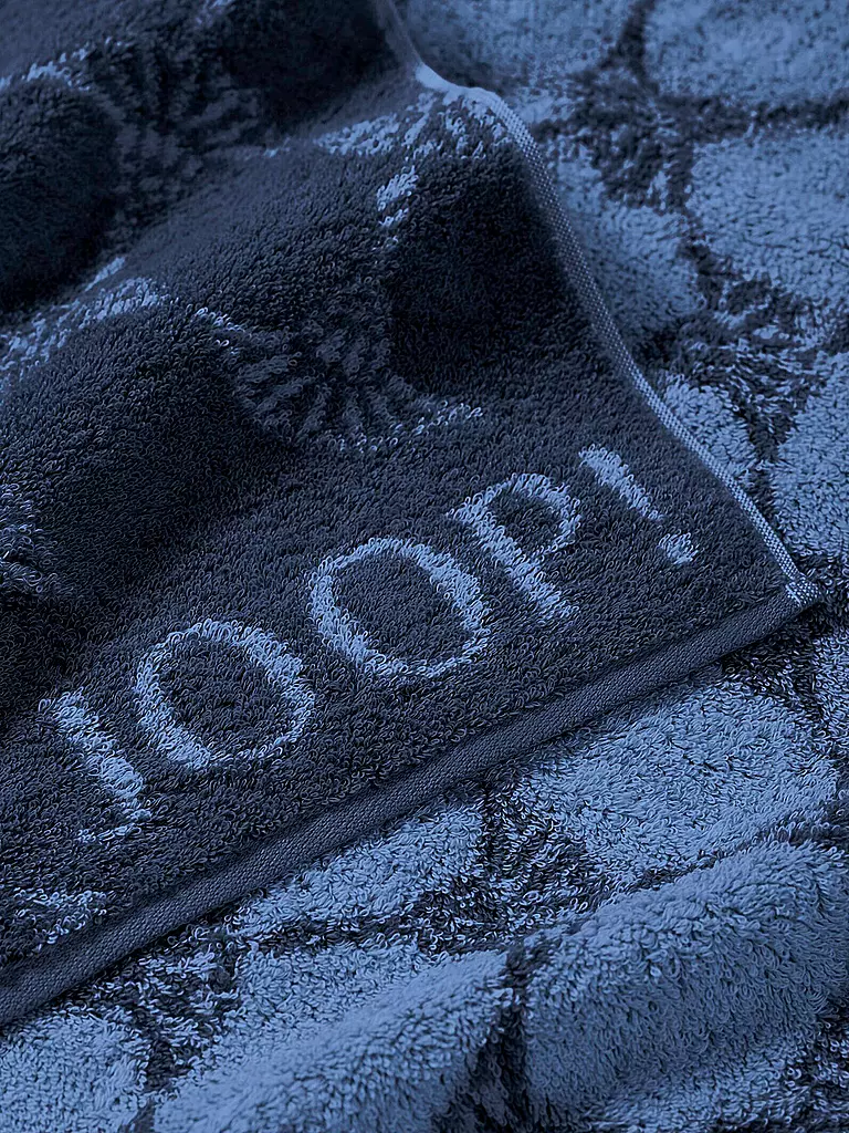 JOOP | Gästetuch Cornflower 30x50cm Navy | hellgrün