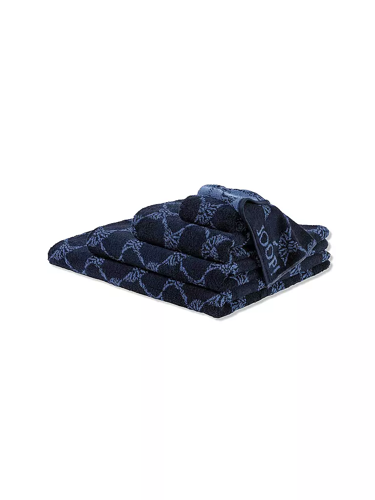 JOOP | Gästetuch Cornflower 30x50cm Navy | hellgrün