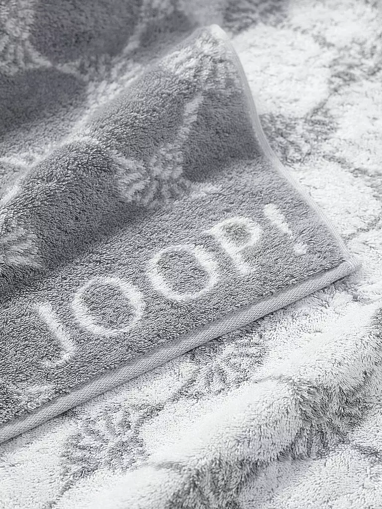 JOOP | Gästetuch Cornflower 30x50cm Silber | hellgrün
