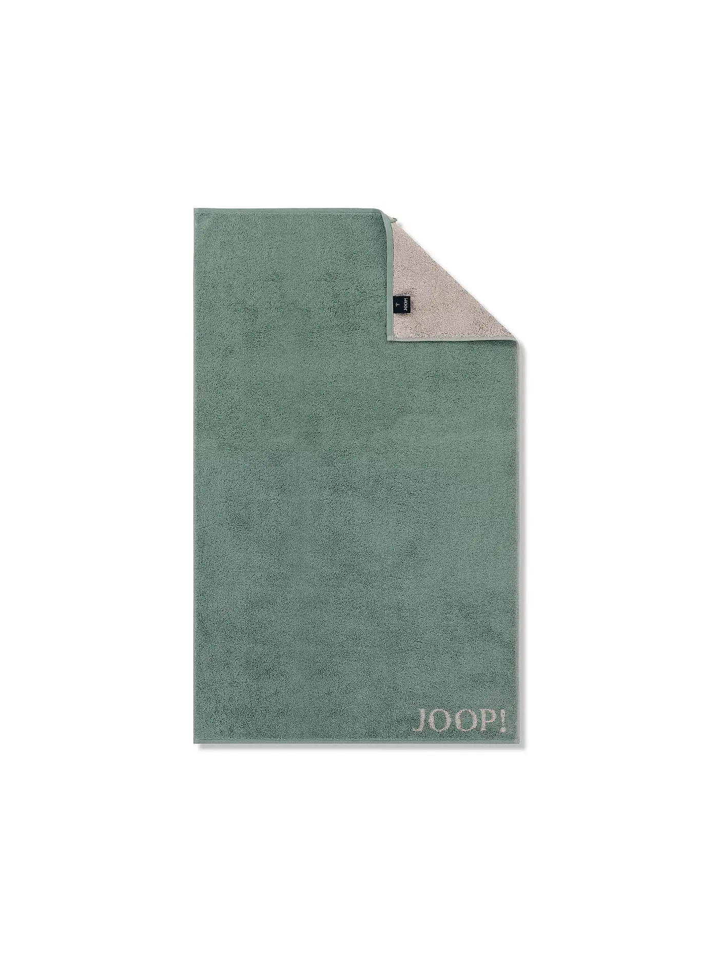 JOOP | Gästetuch Doubleface 30x50cm (Graphit) | hellgrün