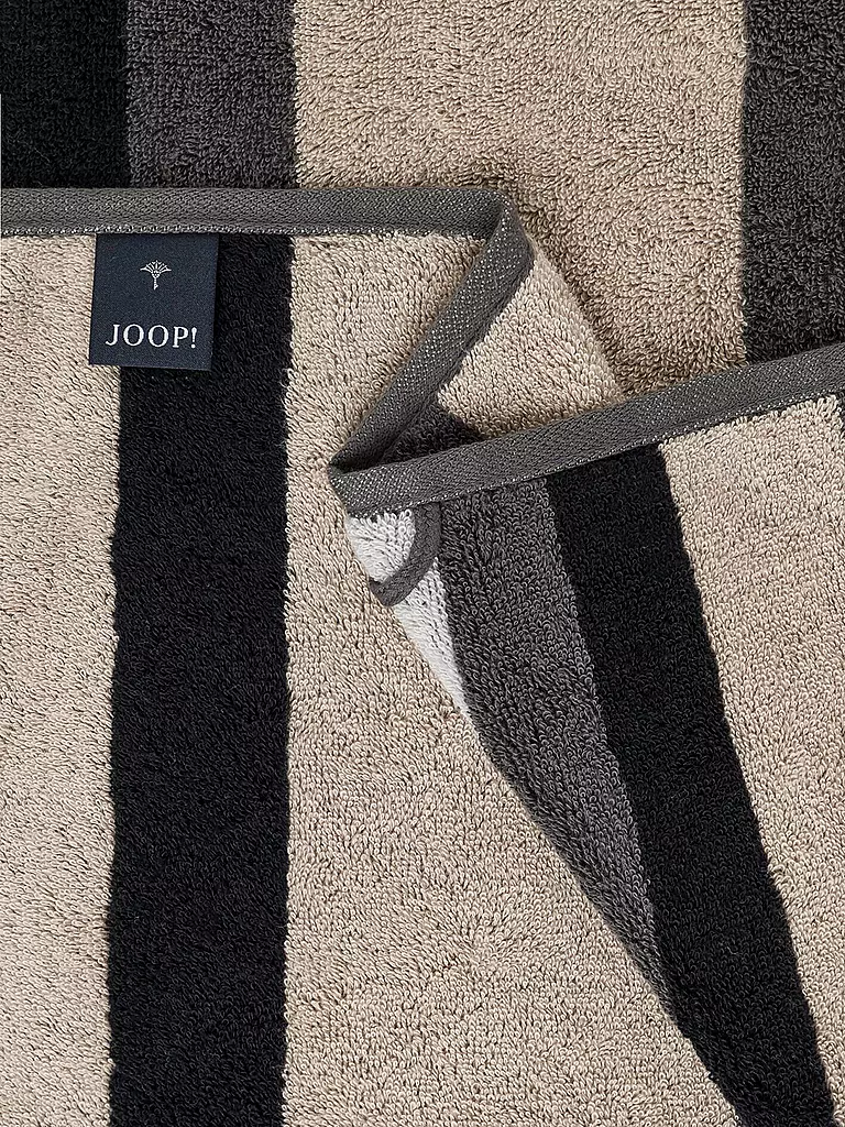 JOOP | Gästetuch VIBE STREIFEN 30x50cm Stein | grau
