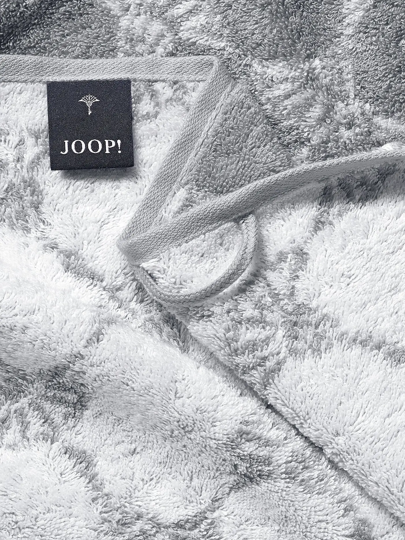 JOOP | Handtuch "Cornflower" 80x150cm (silber) | grau