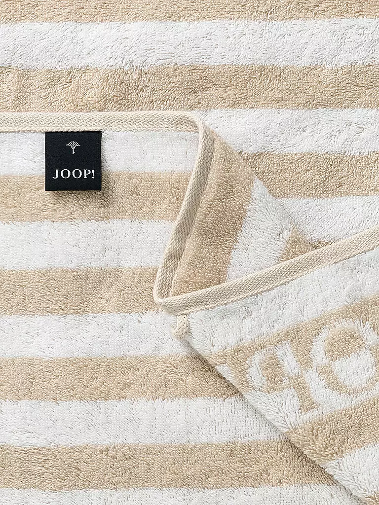 JOOP | Handtuch SPLIT STRIPES 50x100cm Natur | hellgrün