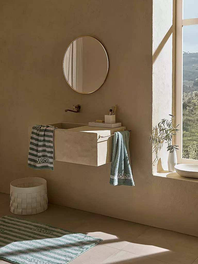 JOOP | Handtuch SPLIT STRIPES 50x100cm Pinie | dunkelblau