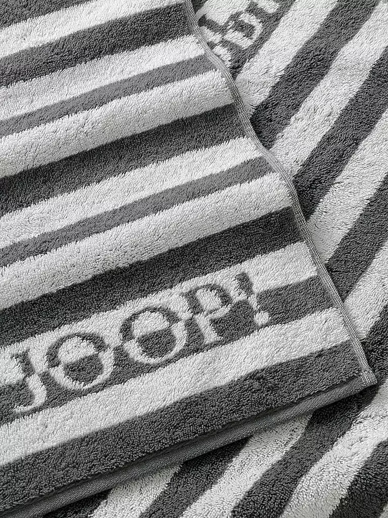 JOOP | Handtuch SPLIT STRIPES 50x100cm Stein | grau