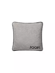 JOOP | Kissenhülle "Uni Doubleface" 50x50cm (Macchiatto-Cashew) | grau