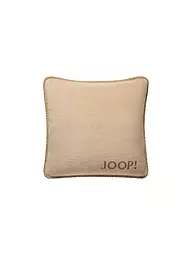 JOOP | Kissenhülle "Uni Doubleface" 50x50cm (Macchiatto-Cashew) | braun