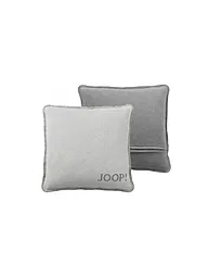 JOOP | Kissenhülle "Uni Doubleface" 50x50cm (Macchiatto-Cashew) | grau
