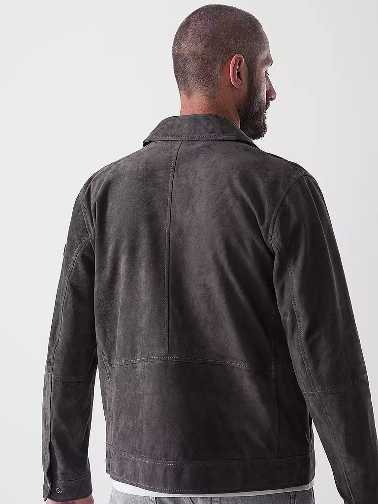 JOOP | Lederjacke | grau