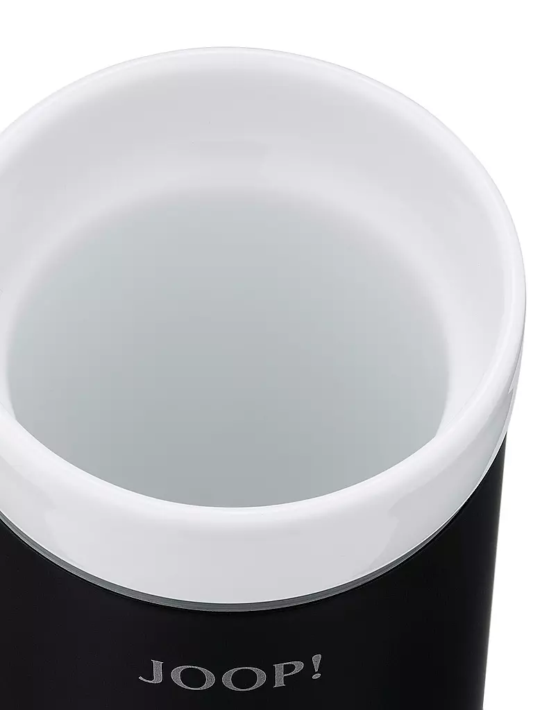 JOOP | Mundbecher Chromeline Black 11cm | silber