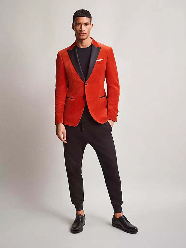 JOOP | Samt Sakko Slim Fit Hilarious | rot